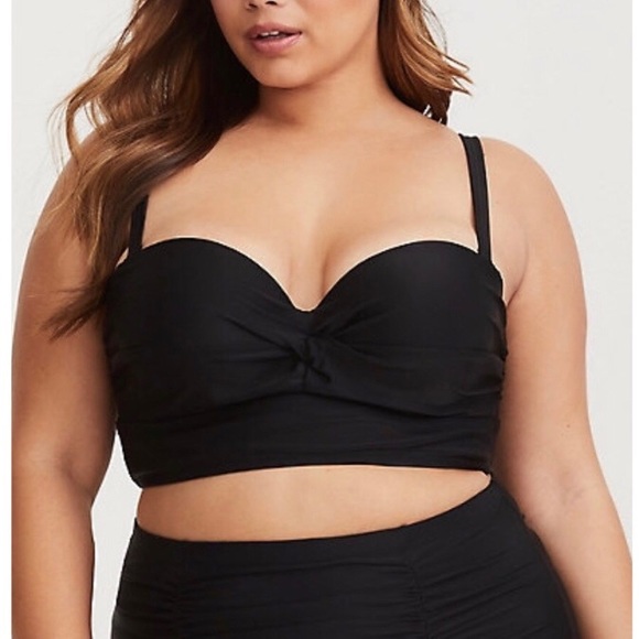 torrid Other - 🆕 Black Twist Push-Up Strapless Bikini Top Bra